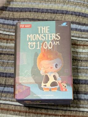 POP MART Authentic The Monsters 01:00 A.M. Collectible Figure - Teal & Orange